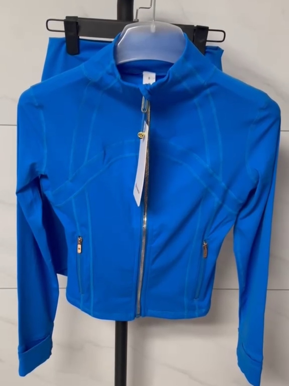 lululemon athletica Bright Blue Zip-Front Utility Jacket